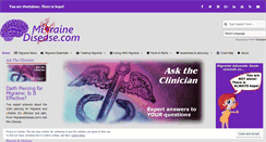 Desktop Screenshot of migrainedisease.com