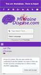 Mobile Screenshot of migrainedisease.com
