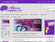 Tablet Screenshot of migrainedisease.com